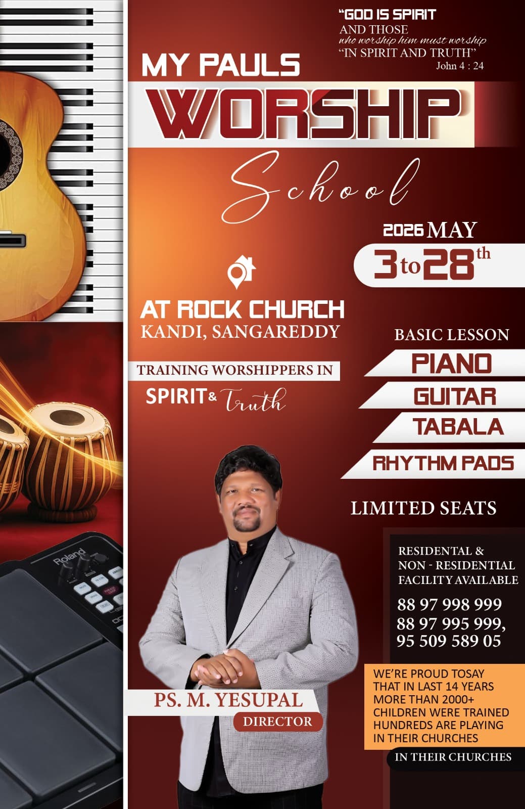 My Paul's Worship School, Rock Church, Kandi